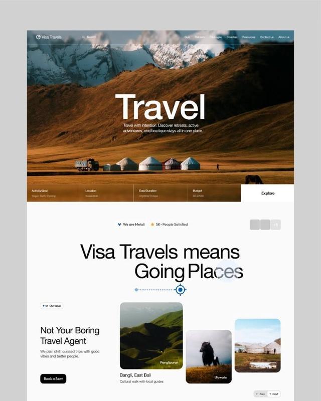 Visa Travels booking website