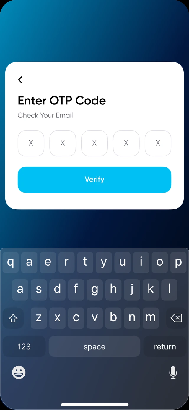 ZipTrip — OTP verification