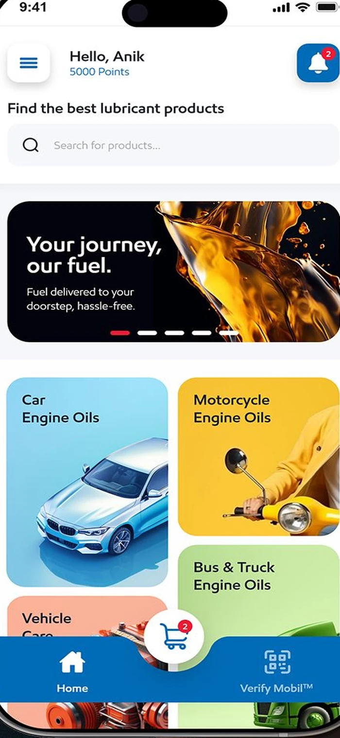 Fleetline iOS app screen