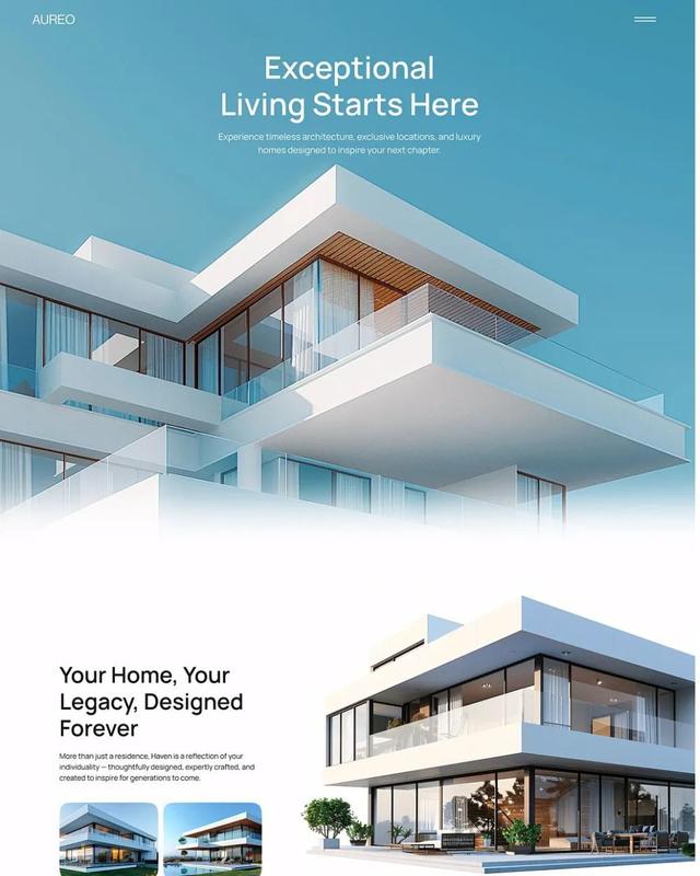 Aureo architectural development showcase