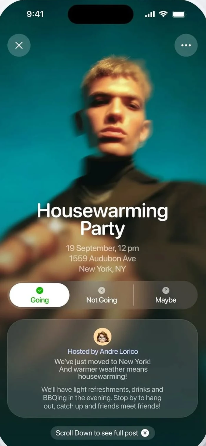 Gather iOS app screen